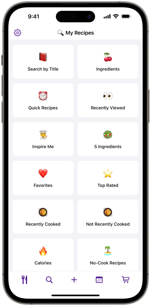 RecipeChef Organize Recipes for iPhone
