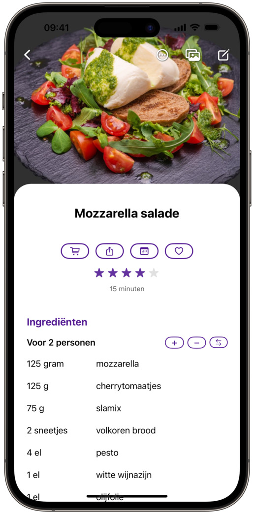 RecipeChef Cookbook app for iPhone